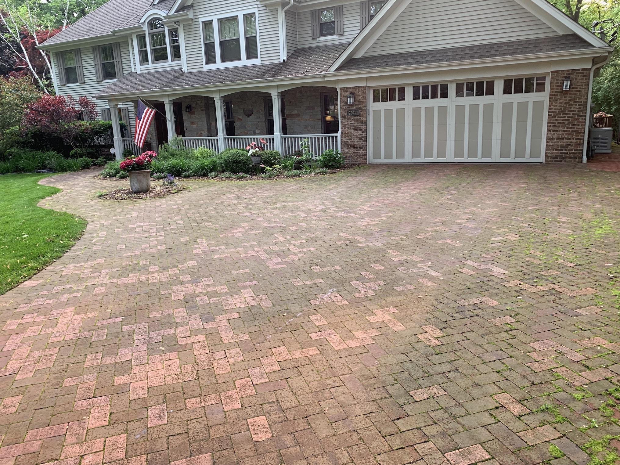 Paver Brick Cleaning Madison Before